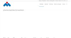 Desktop Screenshot of johannesapotheke.com