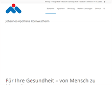 Tablet Screenshot of johannesapotheke.com